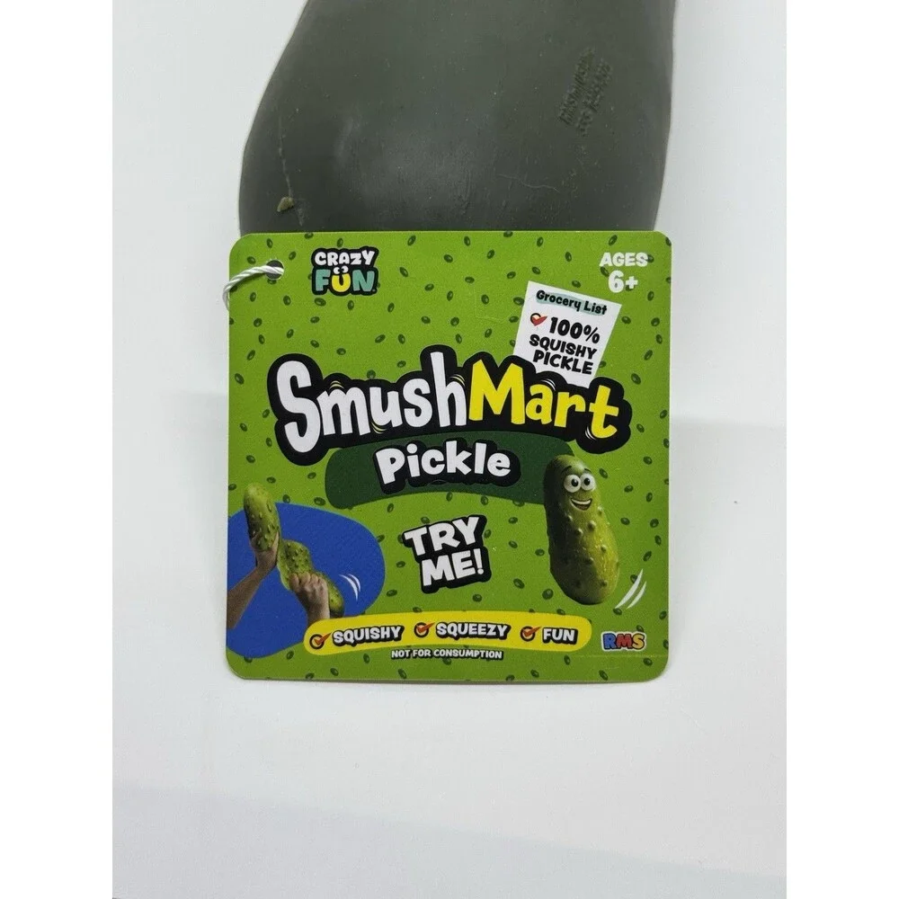 Squishy Pickle Jumbo Smushmart Toys Viral Tik Tok Sensory Fidget Large NEW